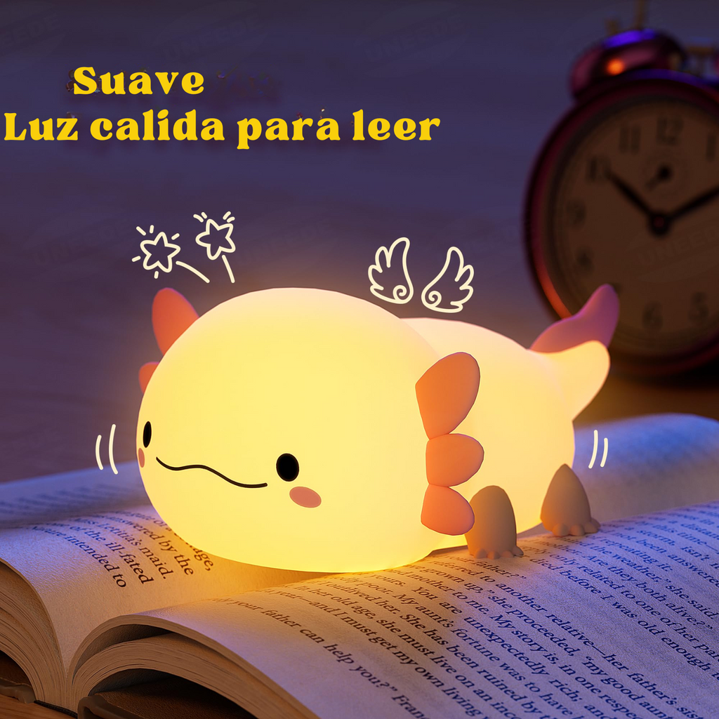 Lampara de ajolote anti estrés